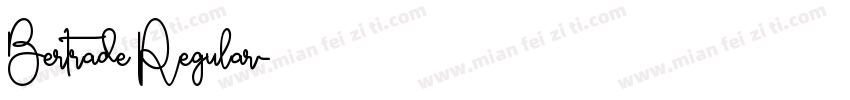 Bertrade Regular字体转换